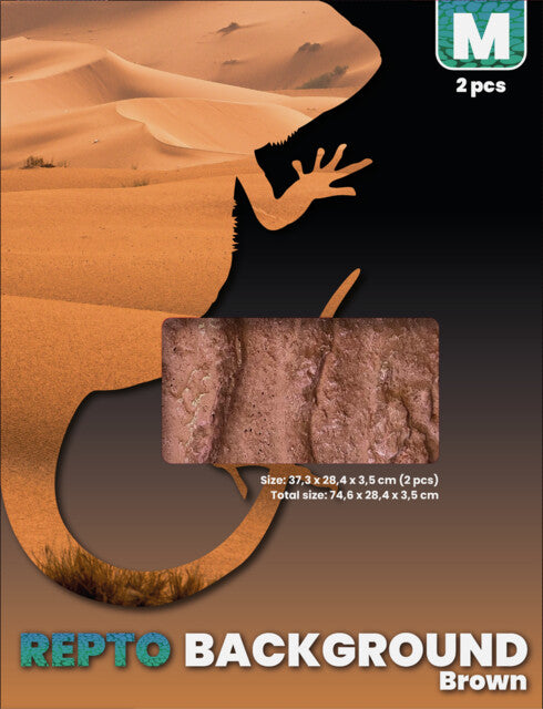 REPTO BACKGROUND BROWN 76X30X30 CM