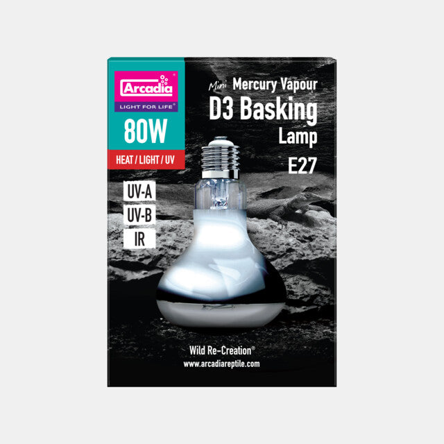 ARCADIA 2ND GENERATION MINI D3 UV BASKING LAMP