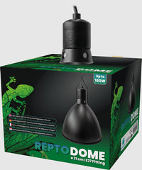 REPTO DOME E27 FITTING 21 CM ZWART