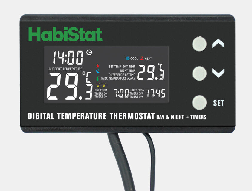 Habistat Digitale Temperatuur Thermostaat Dag/Nacht Timer