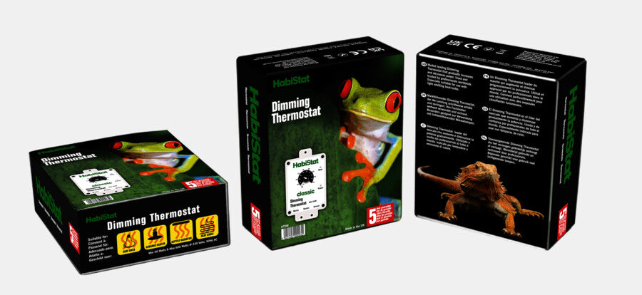 HabiStat Dimmende Thermostaat Wit of Zwart 600 Watt