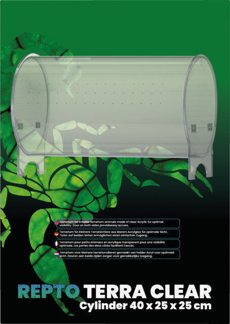 REPTO TERRA CLEAR CILINDER 40X25X25 CM