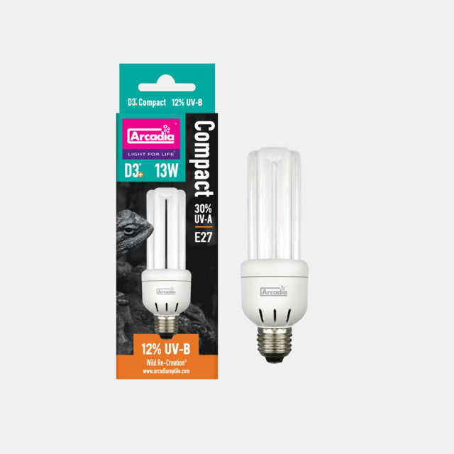 ARCADIA D3+ COMPACT LAMP 12% UVB