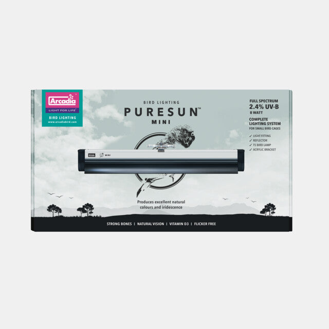 ARCADIA PURESUN VOGEL LAMP SET MET HOUDER MINI 8 WATT