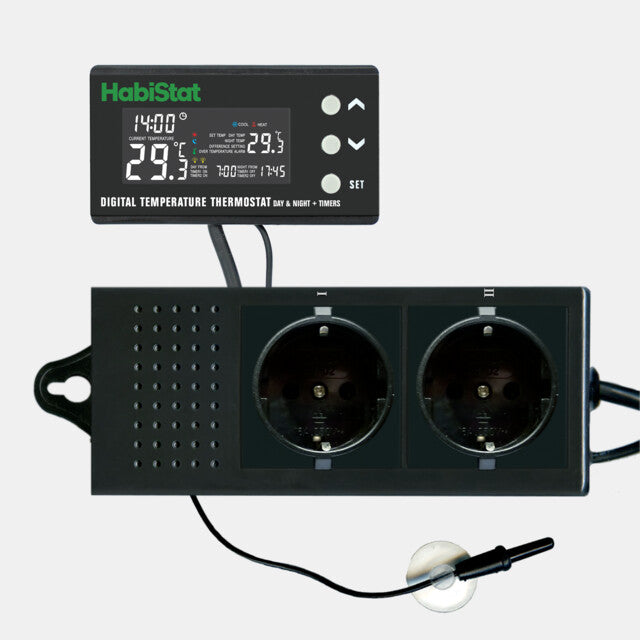 HABISTAT DIGITALE TEMPERATUUR THERMOSTAAT DAG/NACHT TIMER