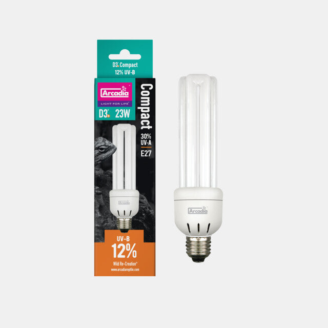 ARCADIA D3+ COMPACT LAMP 12% UVB