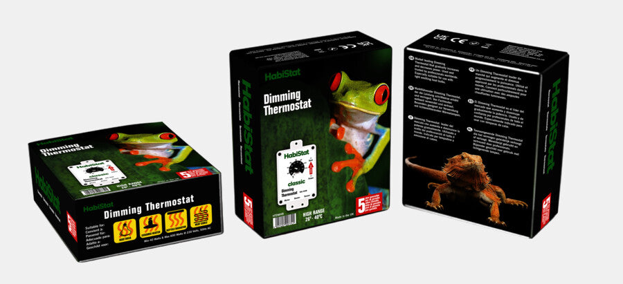 HabiStat dimmende thermostaat hogere temperaturen wit of zwart 600 watt