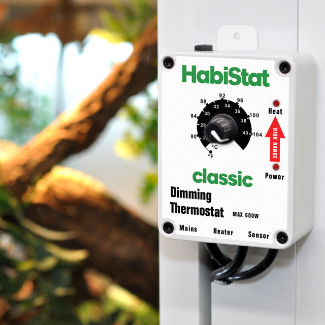 HabiStat dimmende thermostaat hogere temperaturen wit of zwart 600 watt