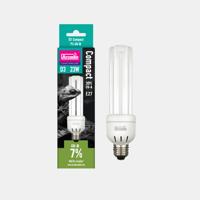 Arcadia D3 Compact Lamp Mini 7% UVB