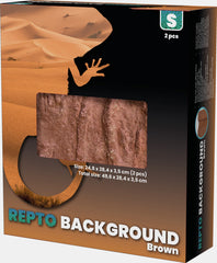 REPTO BACKGROUND BROWN 51X25X30 CM