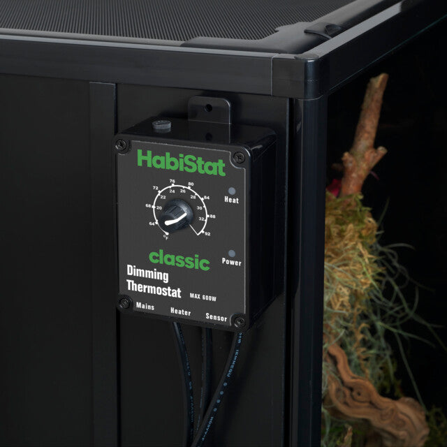 HabiStat Dimmende Thermostaat Wit of Zwart 600 Watt
