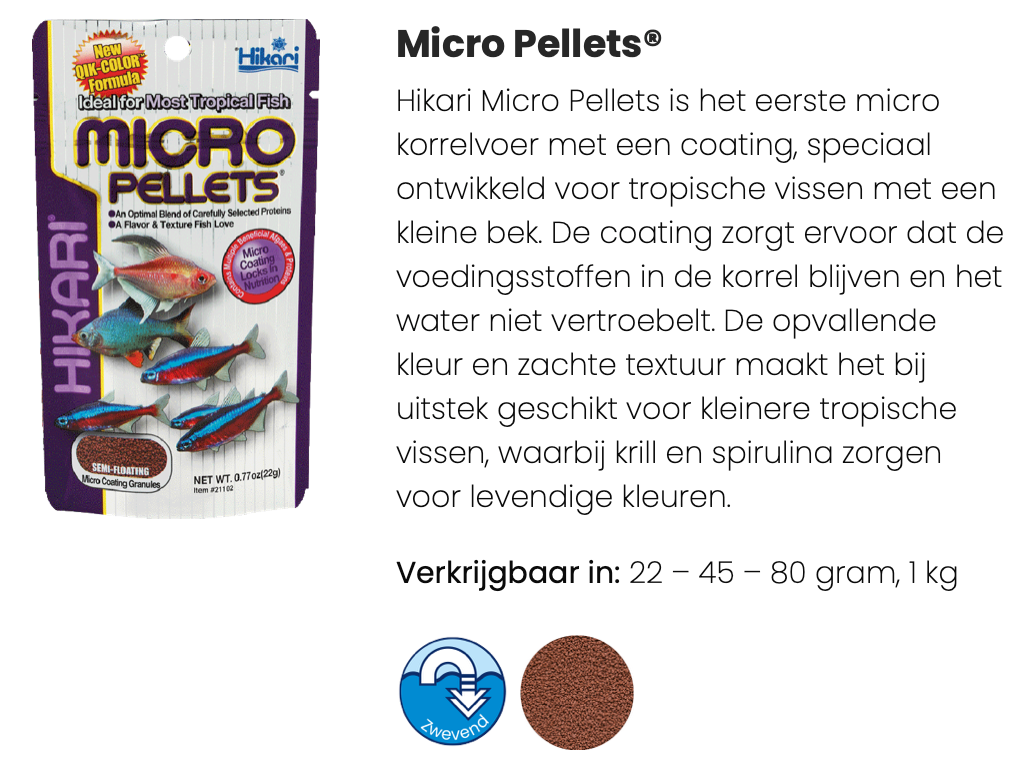 Hikari micro pellets