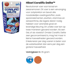 HIKARI MARINE CORAL DELITE 35 GRAM