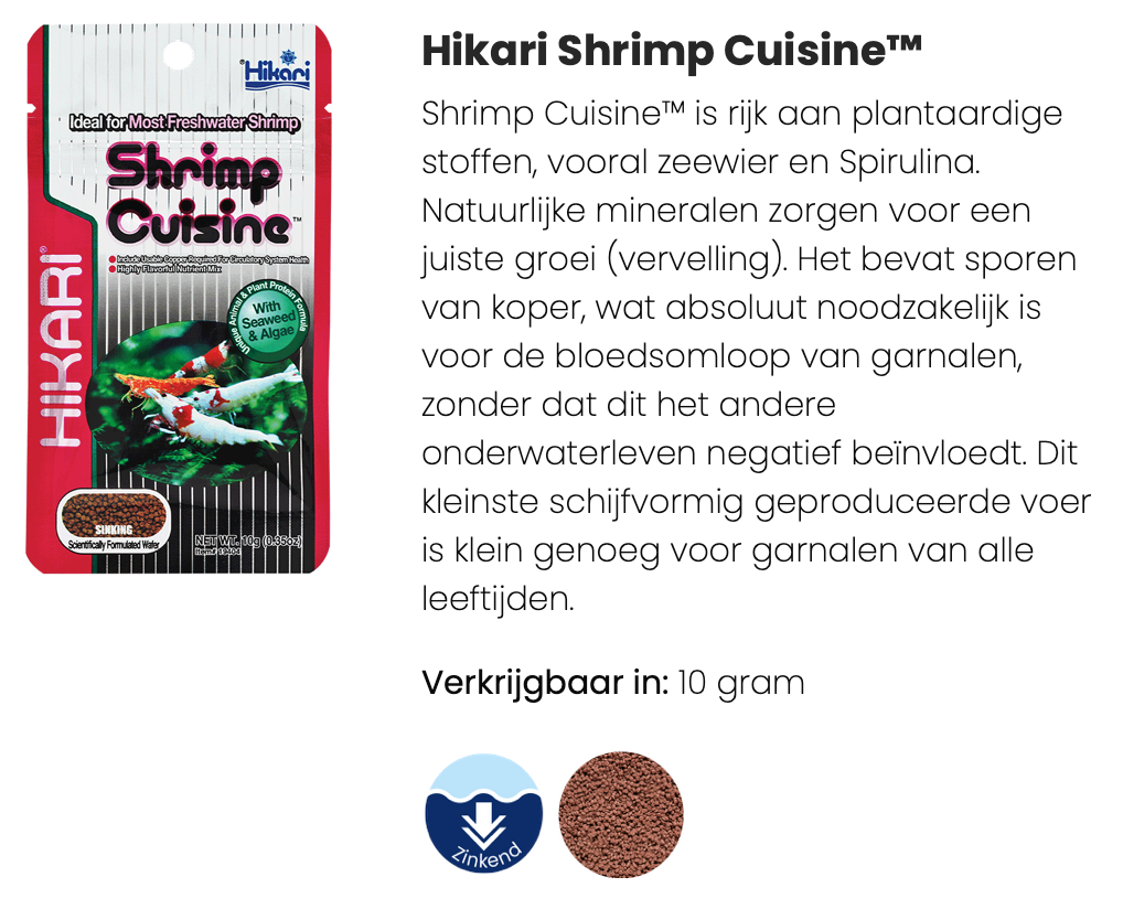 Hikari shrimp cuisine 10 gr