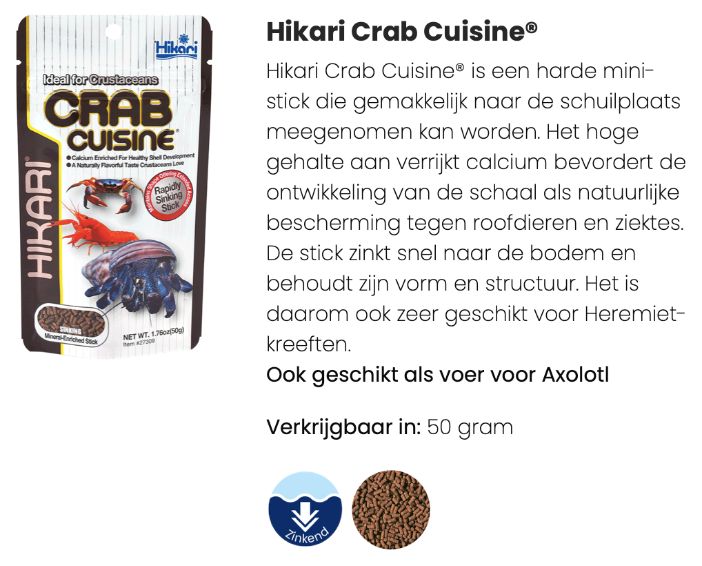 Hikari crab cuisine 50 gr