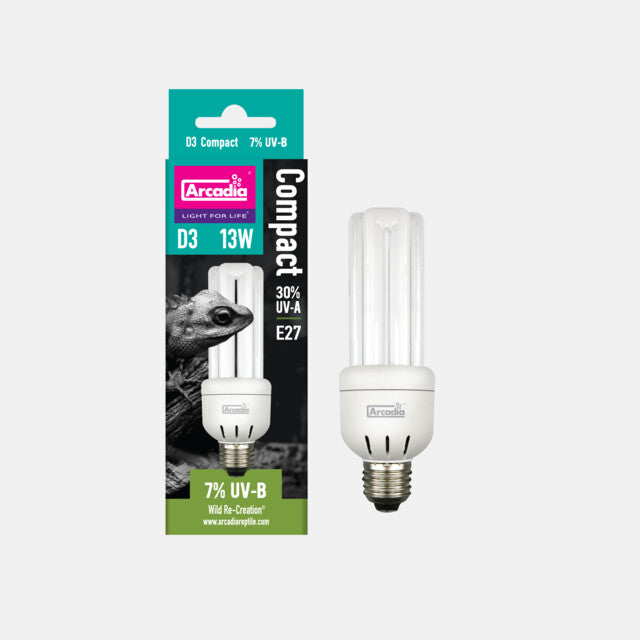 Arcadia D3 Compact Lamp Mini 7% UVB