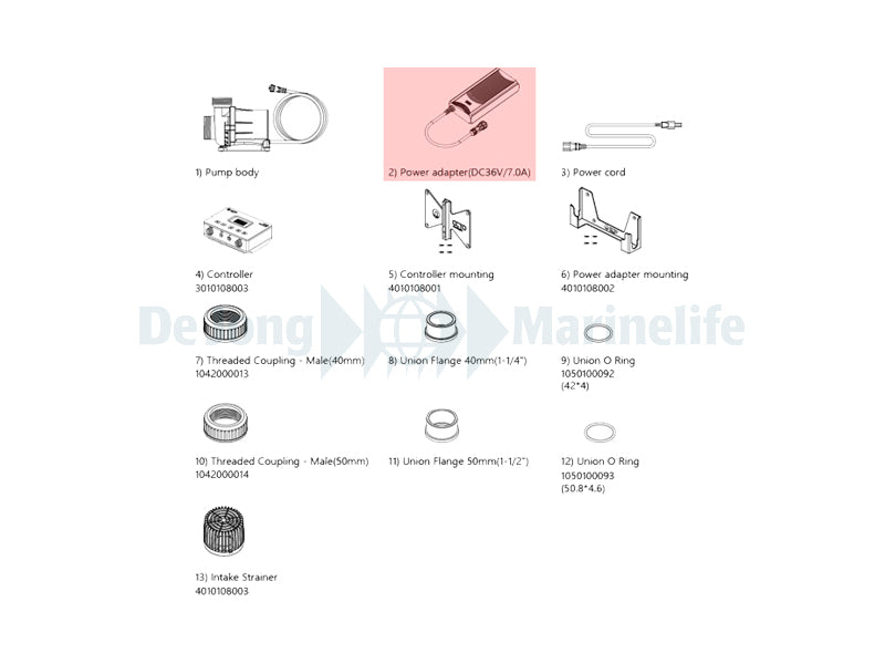 Adapter (36V 7.0A, only suitable for VarioS 10)