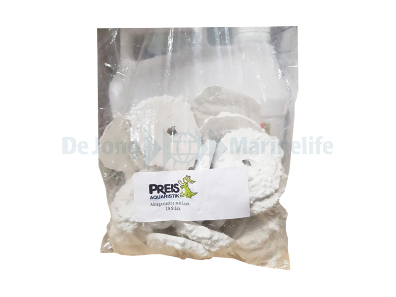 Branch stone with hole - 20 pcs