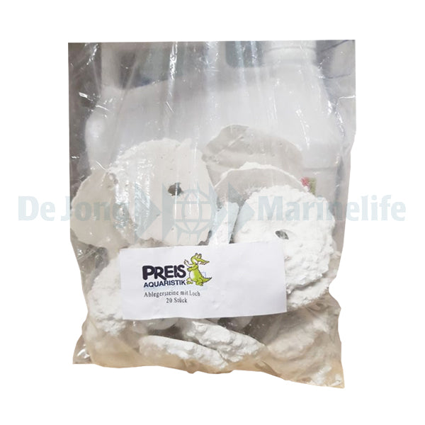 Branch stone with hole - 20 pcs