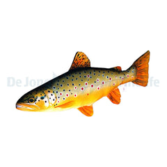 Brown Trout Pillow - Medium