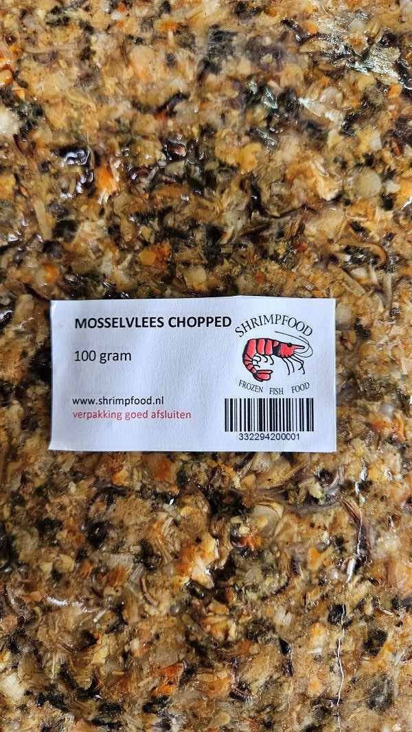 Shrimpfood Mussel Meat (Chopped) - 100g Bag