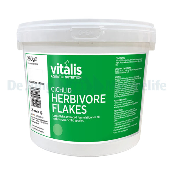 Cichlid Herbivore Flakes - 250g