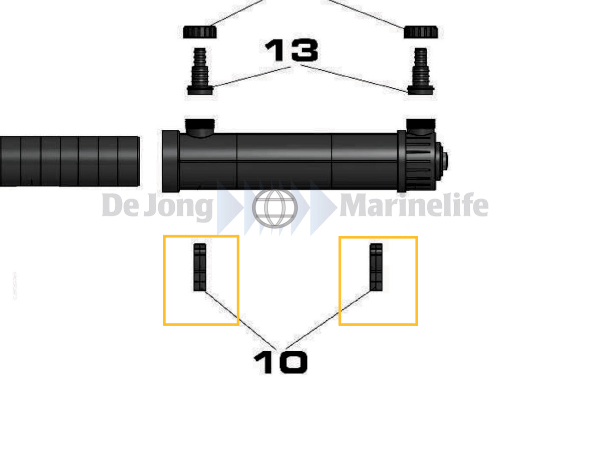 Clamps for holder/2 pcs. Helix Max 2.0, 18 - 55 W