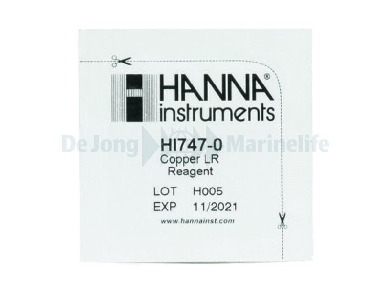 Reagents for Copper LR: 0.00 to 1,500 mg / L -25 tests