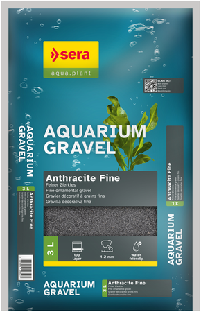 sera Aquarium Gravel Anthracite Fine