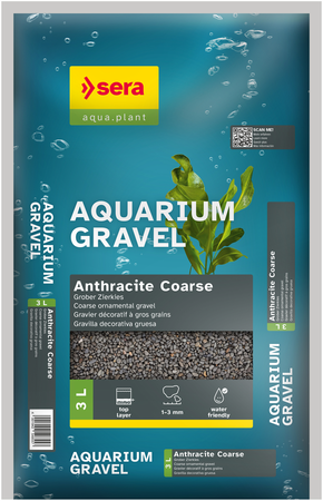 Sera Aquarium Gravel Anthracite Coarse