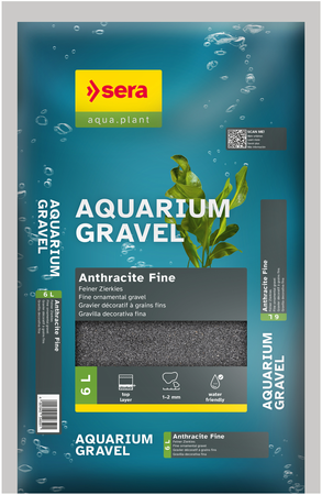 sera Aquarium Gravel Anthracite Fine