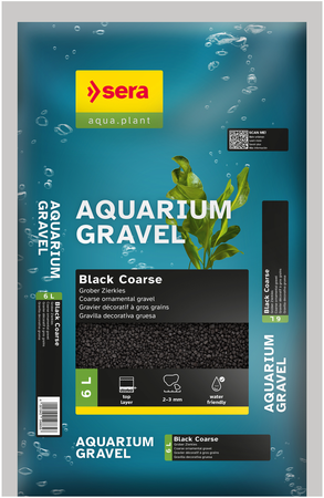 sera Aquarium Gravel Black Coarse
