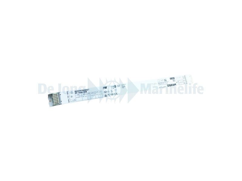 Electronic ballast 2x54 W T-5 tubes, dimmable