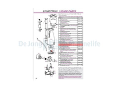 Fastening nut for Bubble Plate Q120