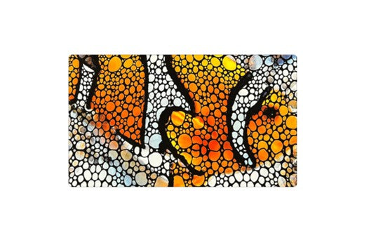 Aquarium Mat - Clownfish Artwork (45 cm x 75 cm x 5 mm)