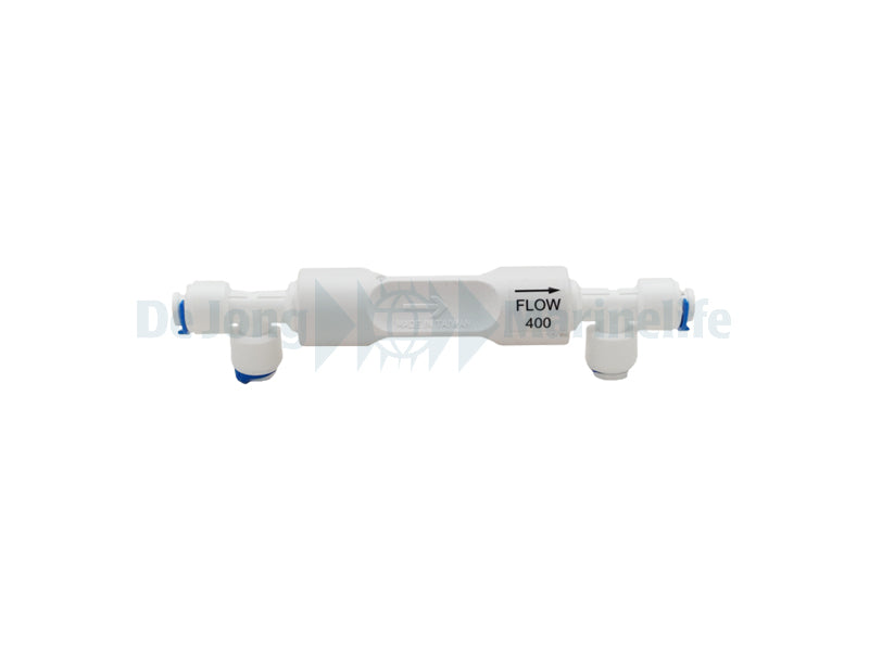 Flow restrictor 400 with connections plantium line plus
