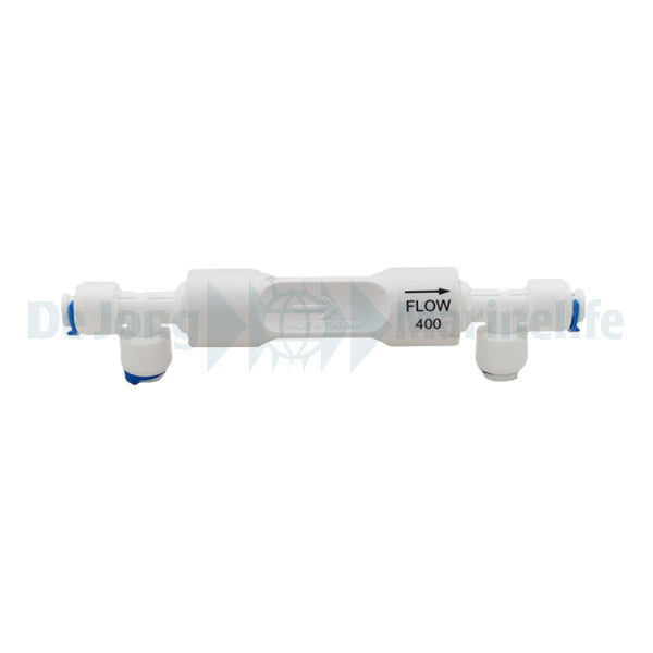 Flow restrictor 400 with connections plantium line plus