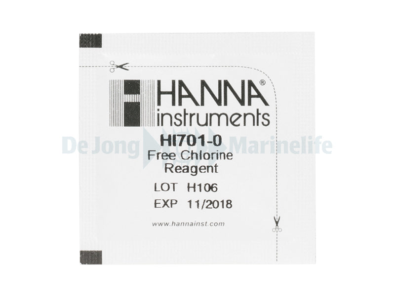 Free Chlorine Reagents LR, 0.00 to 2.50 mg/l - 25 pcs