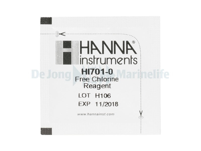 Free Chlorine Reagents LR, 0.00 to 2.50 mg/l - 25 pcs
