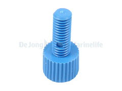 Knurled-head screw  M8x20 blue