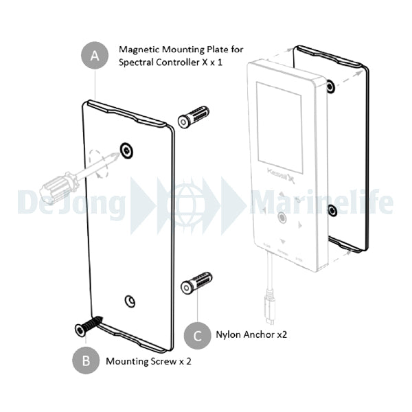 Magnetic Mount Plate for Spectral X Controller