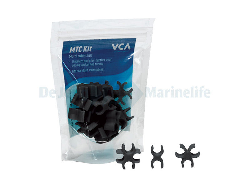 Multi Tube clips Lava Rock Black (15 piece Kit)