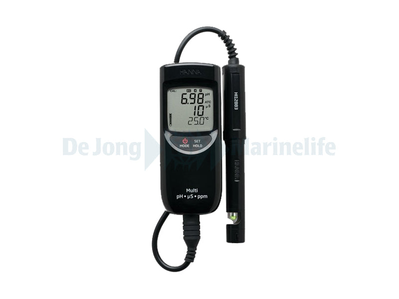 Portable pH, EC up to 3999 µS/cm,TDS and temperature meter