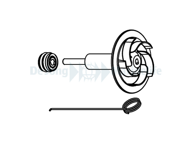 PSK ADV 2600/PSK SDC 2600 NEEDLE WHEEL ROTOR+CERAMIC SHAFT+