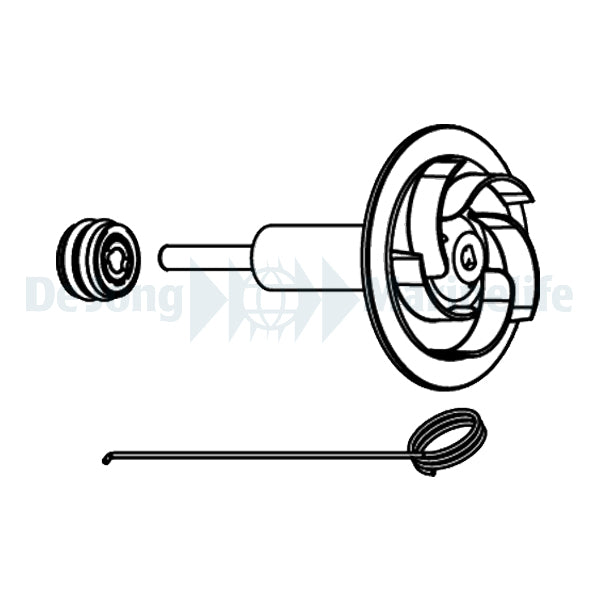 PSK ADV 2600/PSK SDC 2600 NEEDLE WHEEL ROTOR+CERAMIC SHAFT+