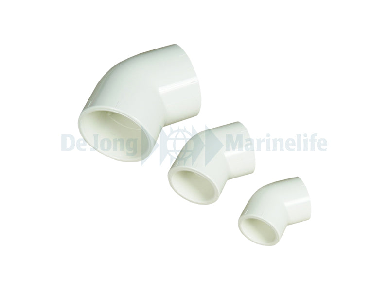 PVC 45° elbow Ø 50 mm white