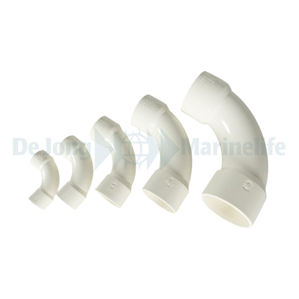 PVC 90° arch Ø 25 mm white