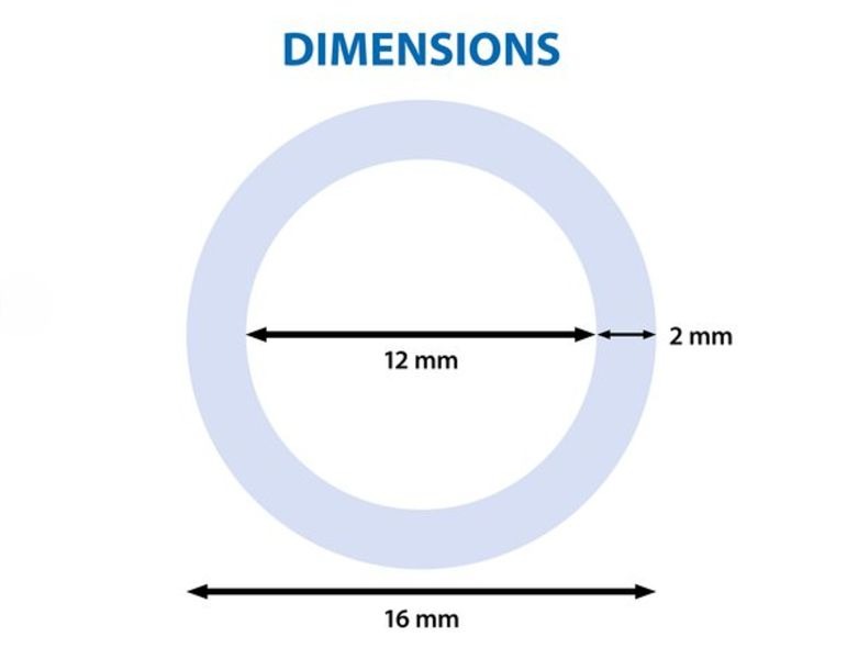 PVC Tube 12/16 mm - Blue - 100 m