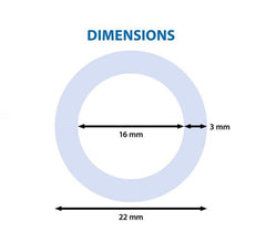 PVC Tube 16/22 mm - Blue - 100 m