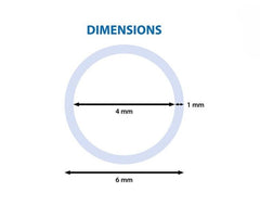PVC Tube 4/6 mm - Blue - 100 m